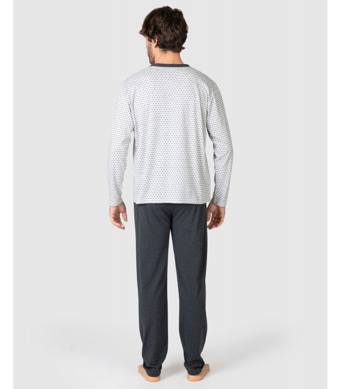 PIJAMA LARGO HOMBRE MICRO ESTAMPADO MASSANA