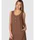 VESTIDO CORTO LISO MUJER MASSANA