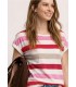 CAMISETA MUJER RAYAS STREET ONE