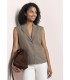 CHALECO CON CUELLO SOLAPA MUJER STREET ONE