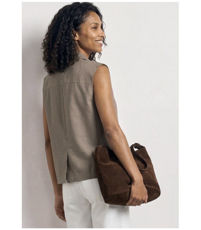 CHALECO CON CUELLO SOLAPA MUJER STREET ONE