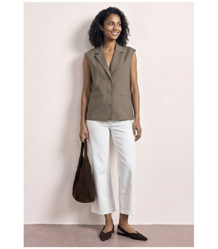CHALECO CON CUELLO SOLAPA MUJER STREET ONE