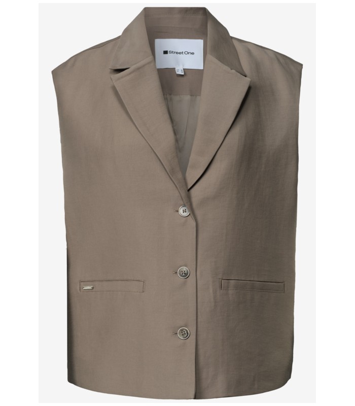 CHALECO CON CUELLO SOLAPA MUJER STREET ONE