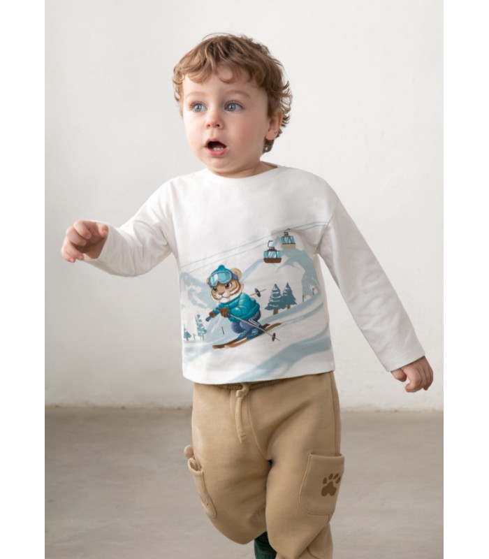 CAMISETA TIGRE ESQUÍ BEBÉ NIÑO MAYORAL
