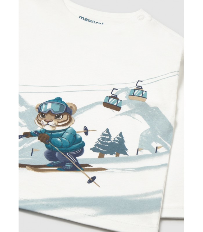 CAMISETA TIGRE ESQUÍ BEBÉ NIÑO MAYORAL