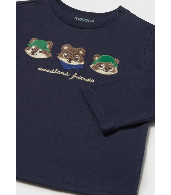 CAMISETA BORDADA BEBÉ NIÑO MAYORAL