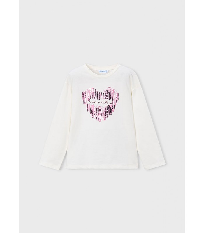 CAMISETA AMOUR NIÑA MAYORAL