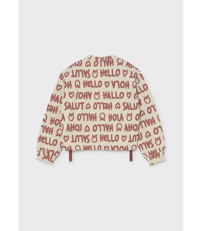 SUDADERA ESTAMPADA LETRAS CHICA MAYORAL