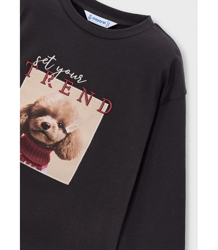 CAMISETA BORDADO TREND NIÑA MAYORAL