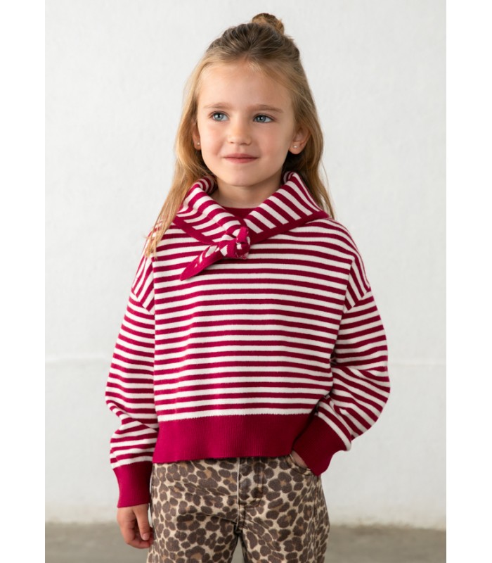 JERSEY CON PAÑUELO RAYAS NIÑA MAYORAL
