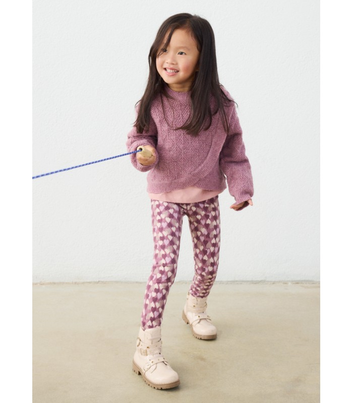 LEGGING CORAZONES NIÑA MAYORAL