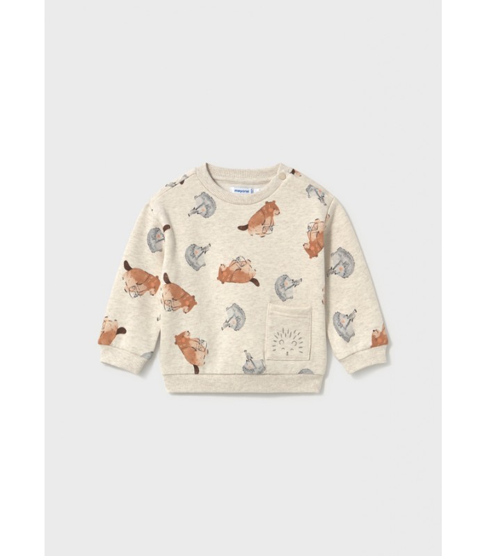SUDADERA BEBÉ NIÑO ANIMALES MAYORAL