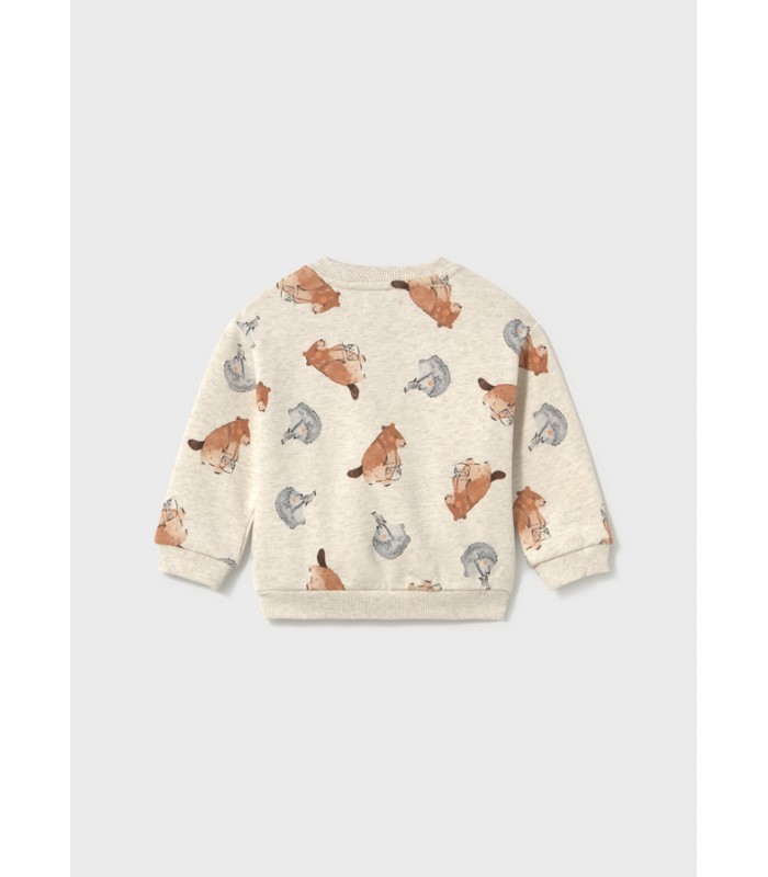 SUDADERA BEBÉ NIÑO ANIMALES MAYORAL