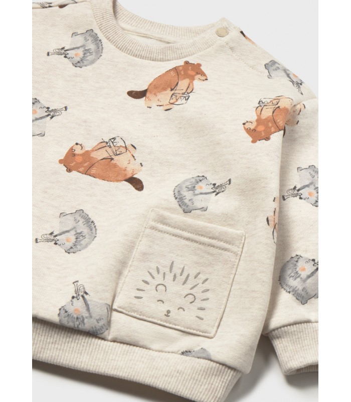 SUDADERA BEBÉ NIÑO ANIMALES MAYORAL