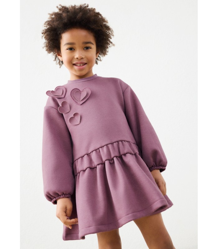 VESTIDO CORAZONES NIÑA MAYORAL