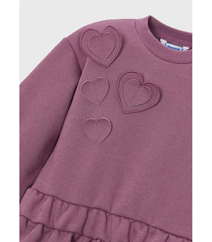 VESTIDO CORAZONES NIÑA MAYORAL