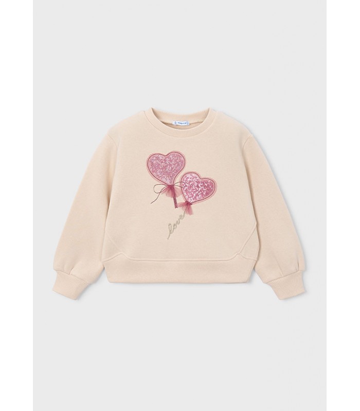 SUDADERA CORAZONES NIÑA MAYORAL