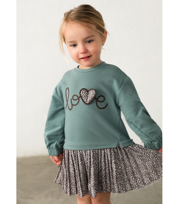 VESTIDO LOVE BEBÉ NIÑA MAYORAL