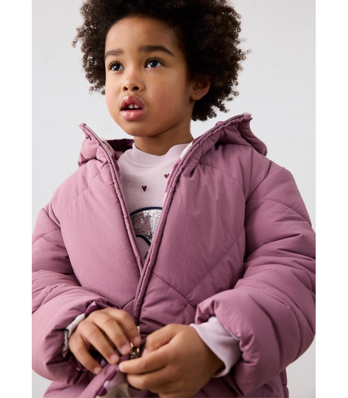 CHAQUETÓN REVERSIBLE CORAZONES NIÑA MAYORAL