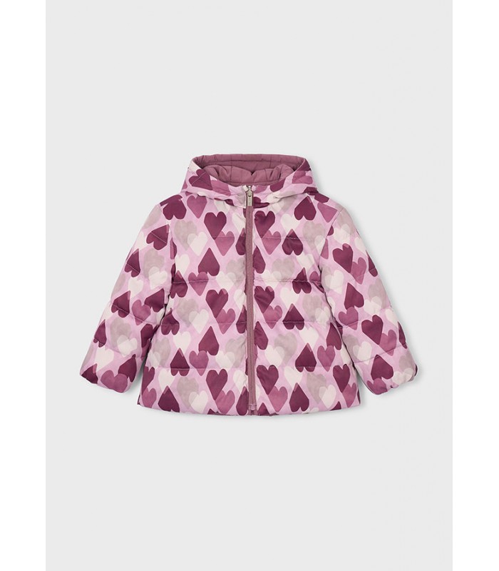 CHAQUETÓN REVERSIBLE CORAZONES NIÑA MAYORAL