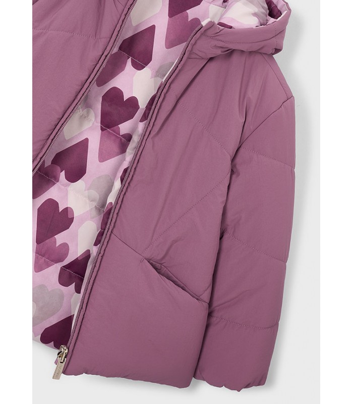 CHAQUETÓN REVERSIBLE CORAZONES NIÑA MAYORAL