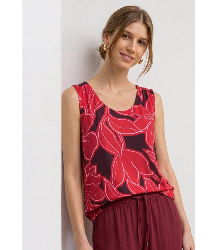 TOP ESTAMPADO MUJER CON BAJO GOMA STREET ONE