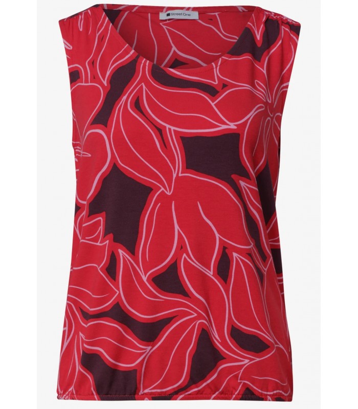 TOP ESTAMPADO MUJER CON BAJO GOMA STREET ONE