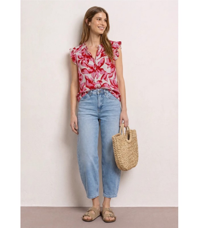 BLUSA VOLANTES FLORAL MUJER STREET ONE
