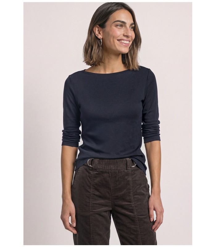 CAMISETA BÁSICA CUELLO BARCO MUJER STREET ONE