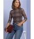 CAMISETA DE MALLA CUADROS MUJER STREET ONE