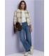 CHAQUETA PIEL SINTÉTICA CUADROS MUJER STREET ONE