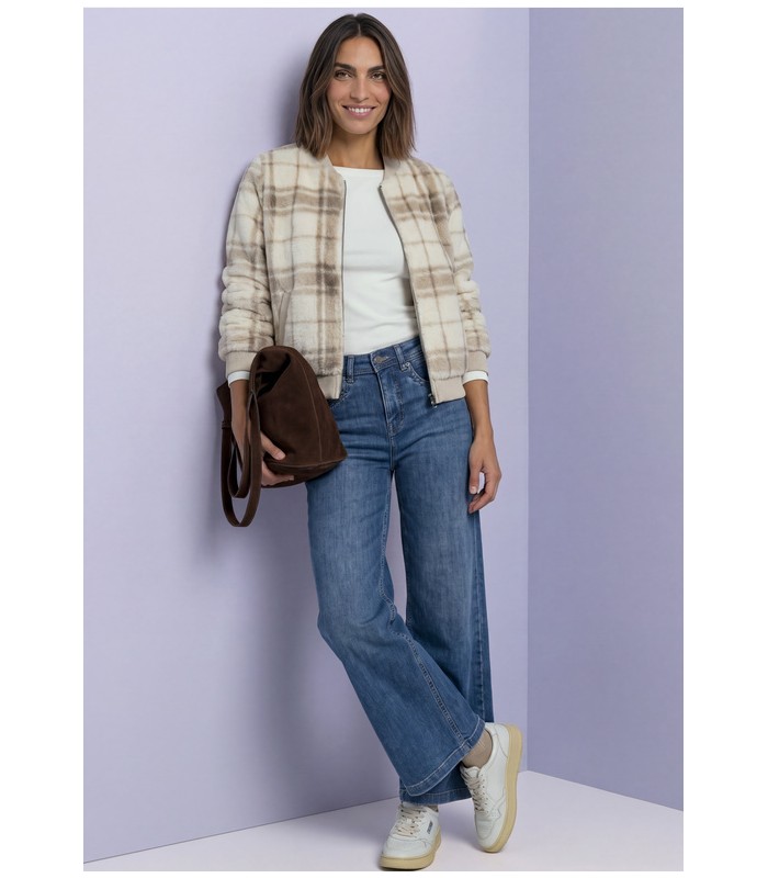 CHAQUETA PIEL SINTÉTICA CUADROS MUJER STREET ONE