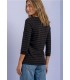 CAMISETA RAYAS MANGA TRES CUARTOS MUJER STREET ONE