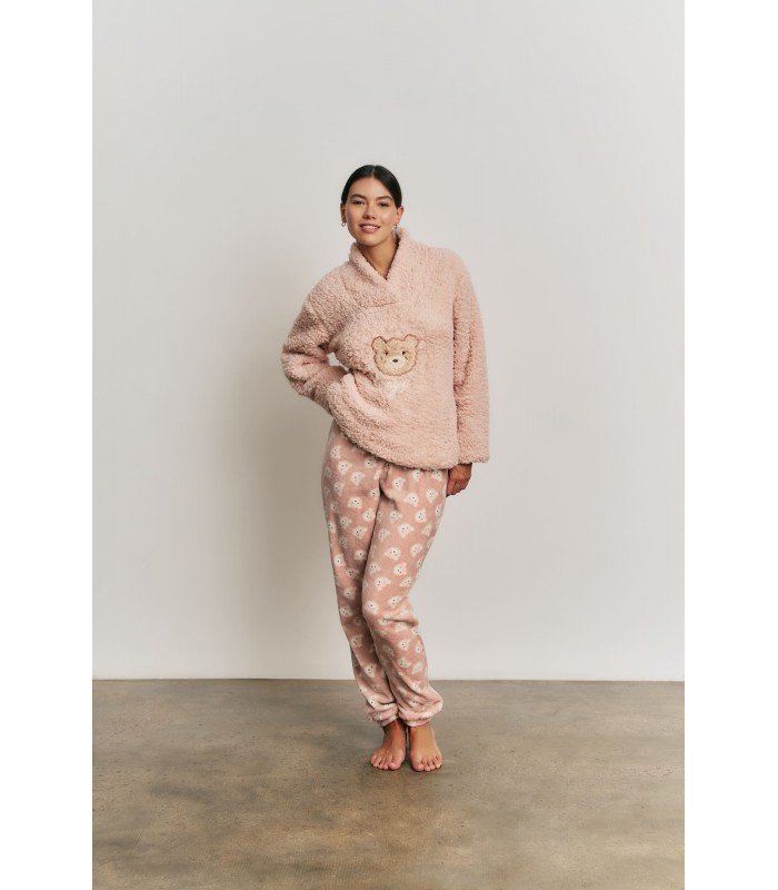 PIJAMA PELUDO OSO MUJER PROMISE