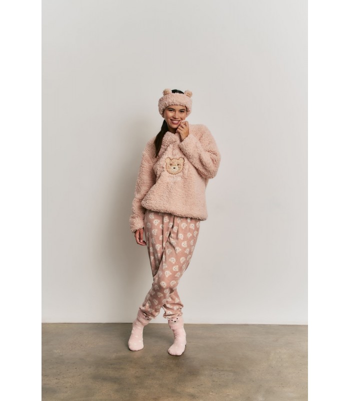 PIJAMA PELUDO OSO MUJER PROMISE