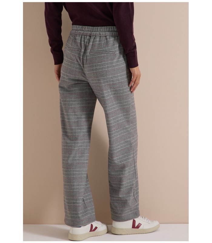 PANTALÓN CUADROS ANCHO MUJER CECIL