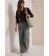 PANTALÓN CUADROS ANCHO MUJER CECIL