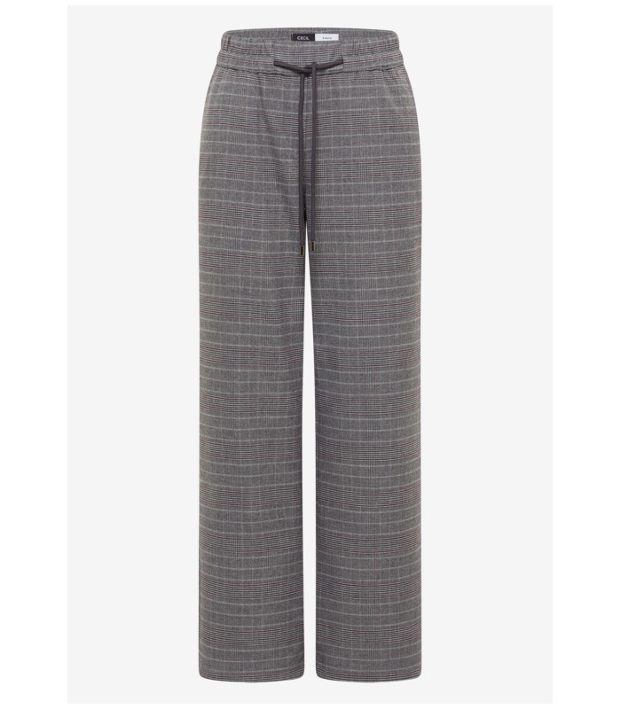 PANTALÓN CUADROS ANCHO MUJER CECIL