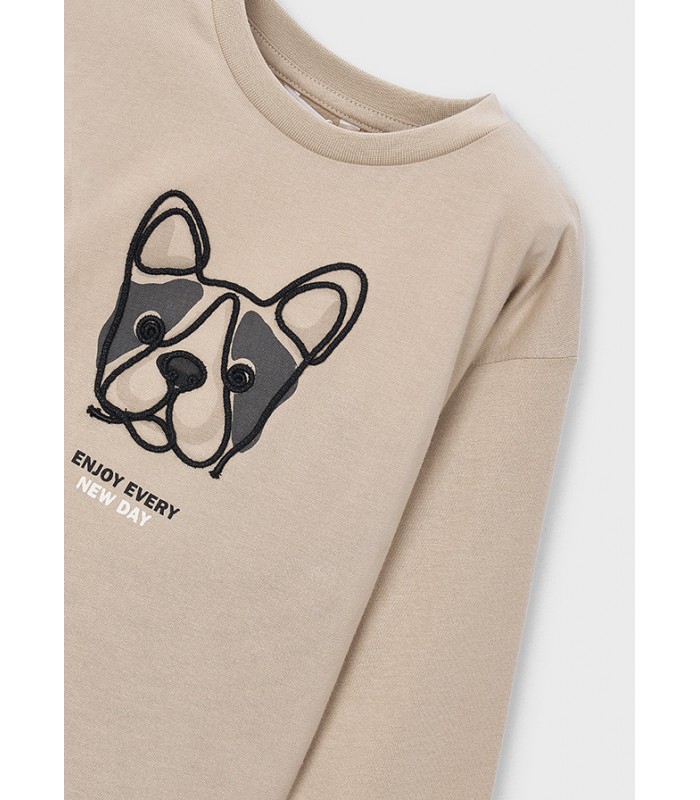 CAMISETA NIÑO PERRO BORDADO MAYORAL