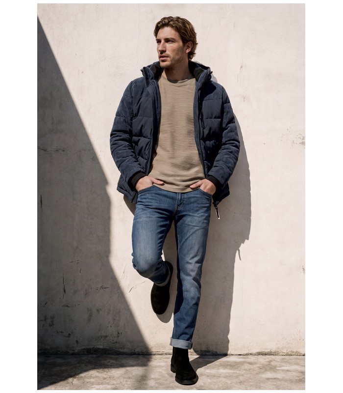 CHAQUETA ACOLCHADA DETALLES PANA HOMBRE STREET ONE