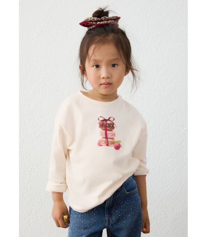 CAMISETA NIÑA MACARRONS MAYORAL