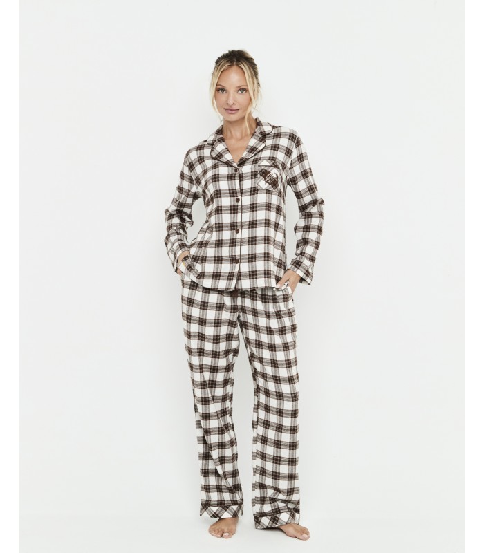 PIJAMA CAMISERO MUJER CUADROS SELMARK