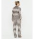 PIJAMA CAMISERO MUJER CUADROS SELMARK