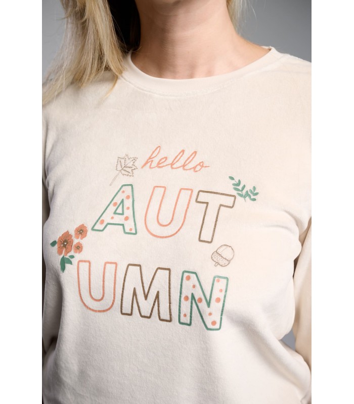 PIJAMA MUJER MICRO CORALINA HELLO AUTUMN MUYDEMI
