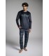 PIJAMA HOMBRE MICRO CORALINA "MAKING HISTORY" MUYDEMI