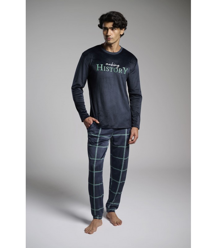 PIJAMA HOMBRE MICRO CORALINA "MAKING HISTORY" MUYDEMI