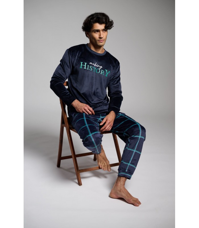PIJAMA HOMBRE MICRO CORALINA "MAKING HISTORY" MUYDEMI