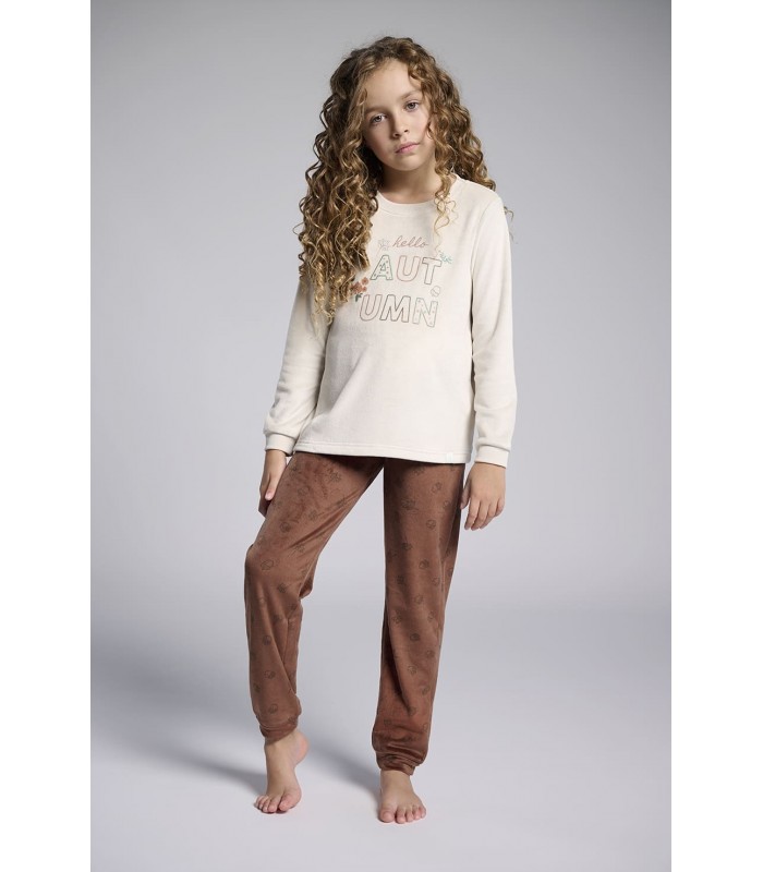 PIJAMA MICRO CORALINA NIÑA "HELLO AUTUMN" MUYDEMI