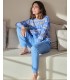 PIJAMA MUJER CENEFAS FLORALES MASSANA