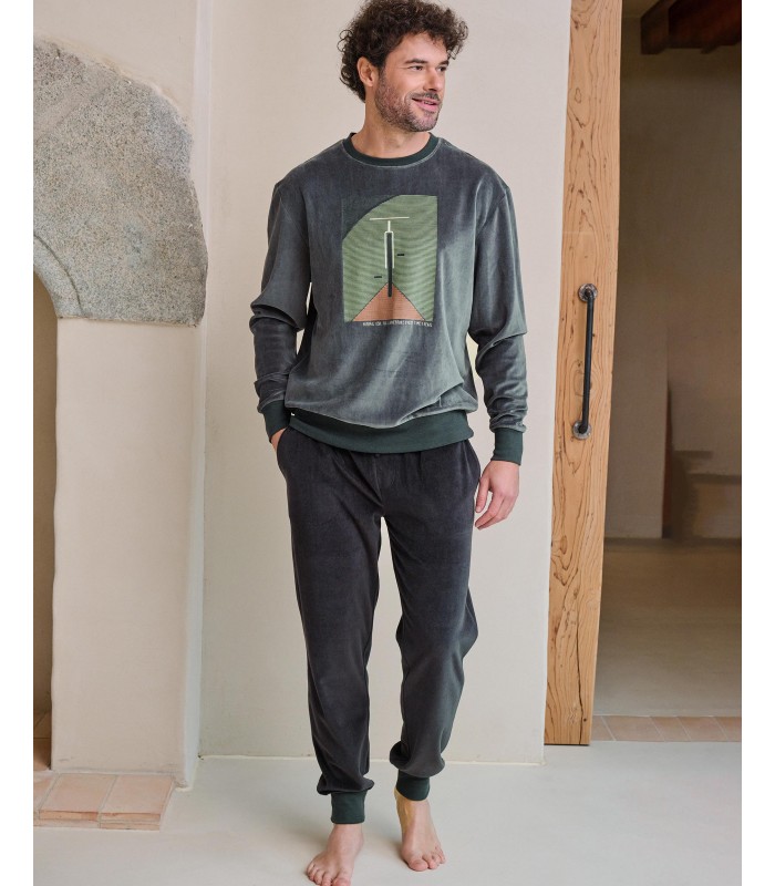 PIJAMA ATERCIOPELADO BIKE HOMBRE MASSANA